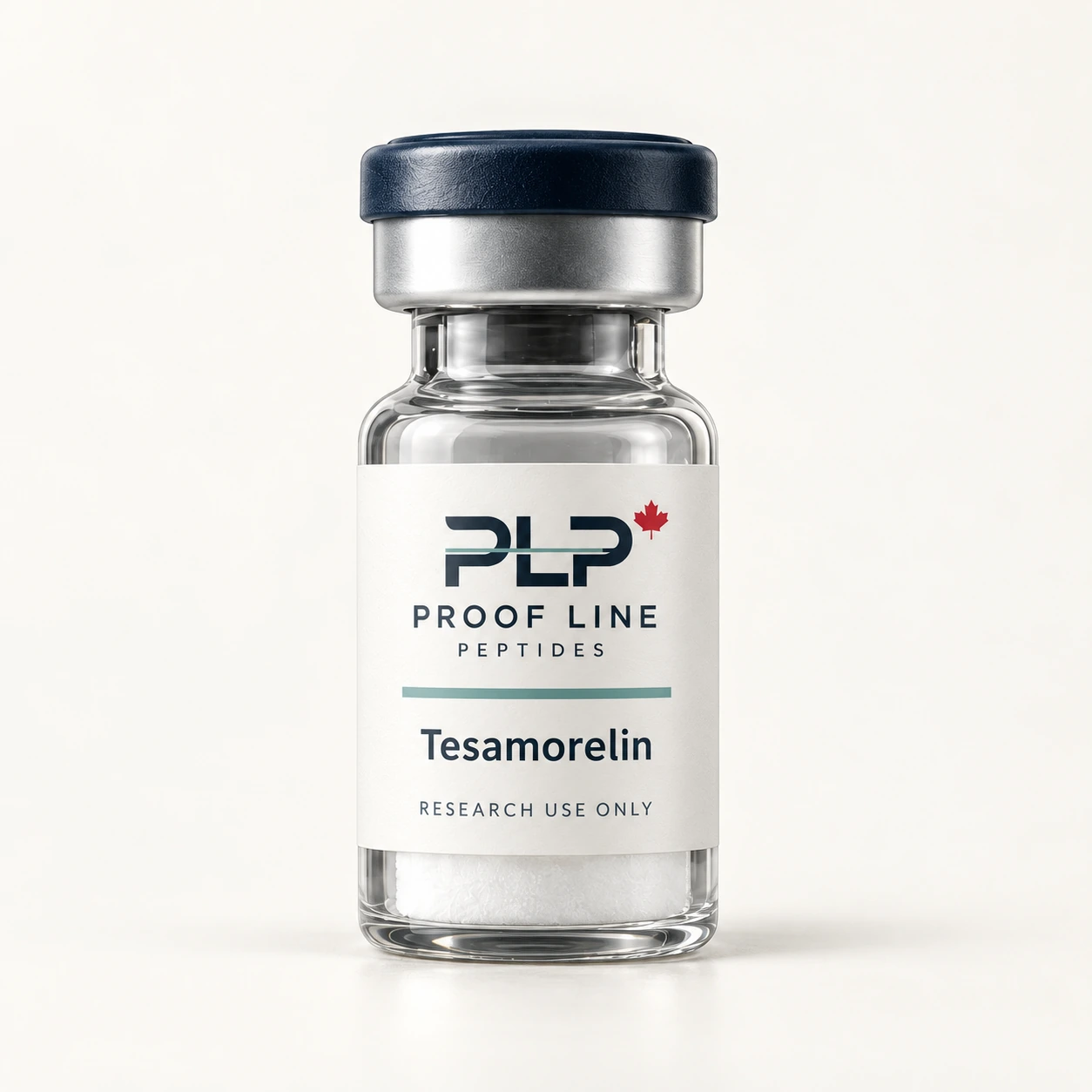 Tesamorelin Proof Line Peptides vial render